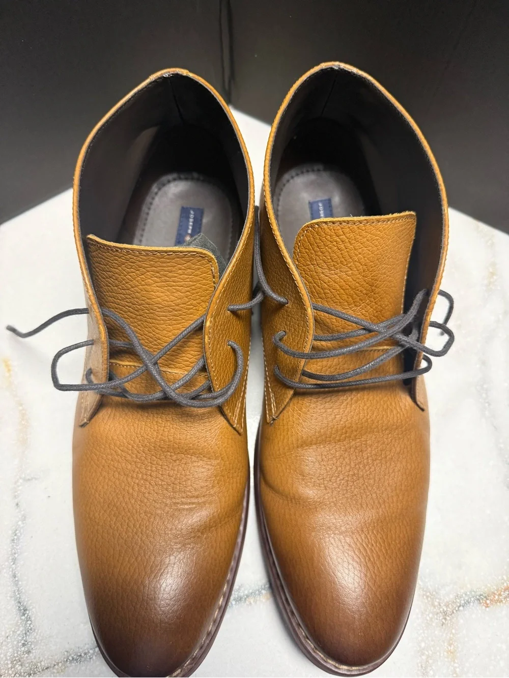 Mens Joseph Abboud Tan Leather Chukka Boots Size 11